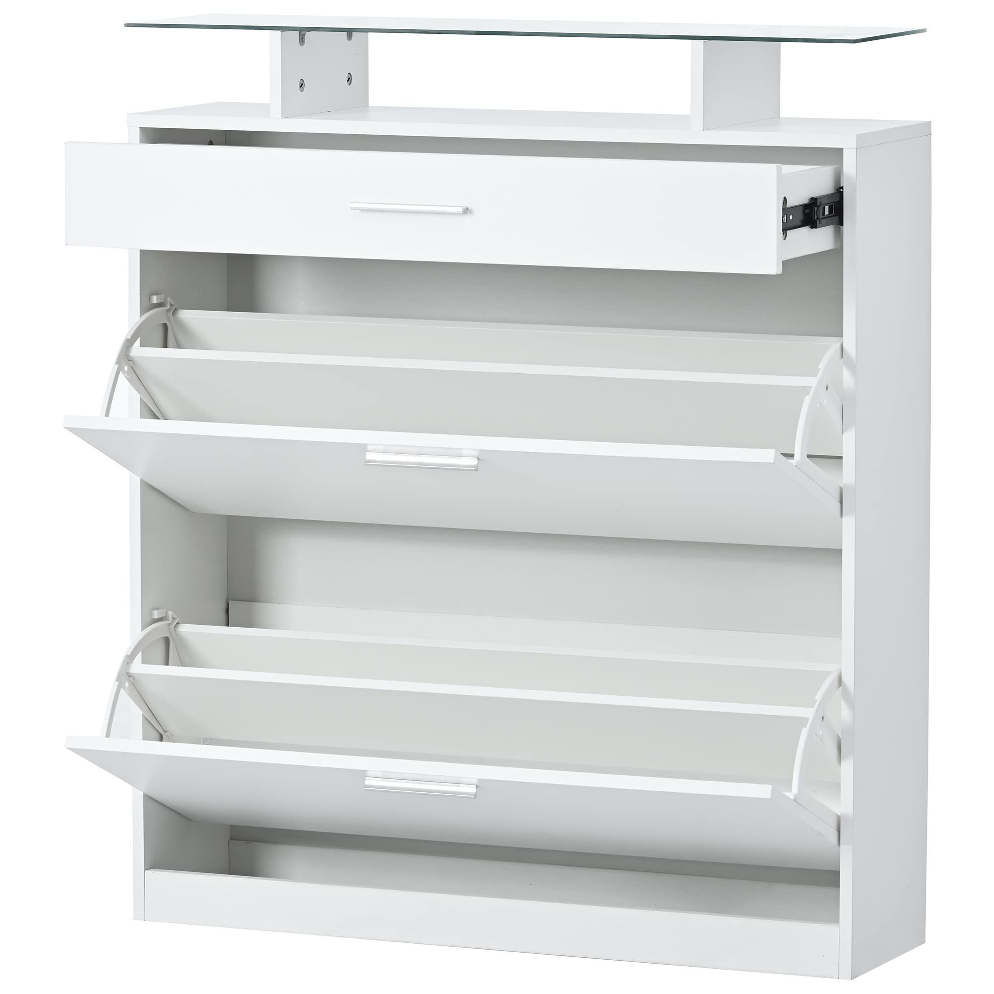 freestanding hidden closed shoe rack narrow shoe storage organizer cabinet white shoe cabinet