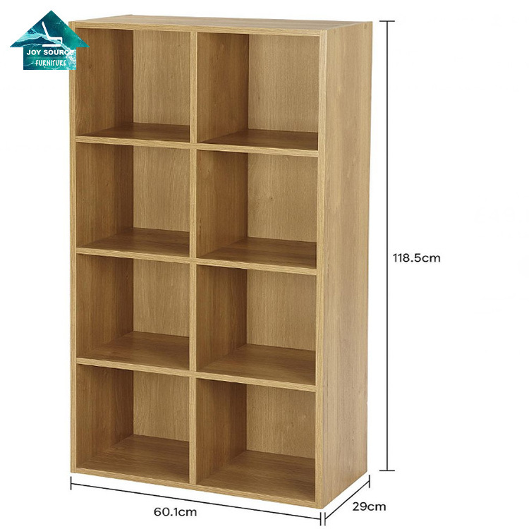 factory  wood corner shelf 6 cubes bookcase mdf wooden corner rack