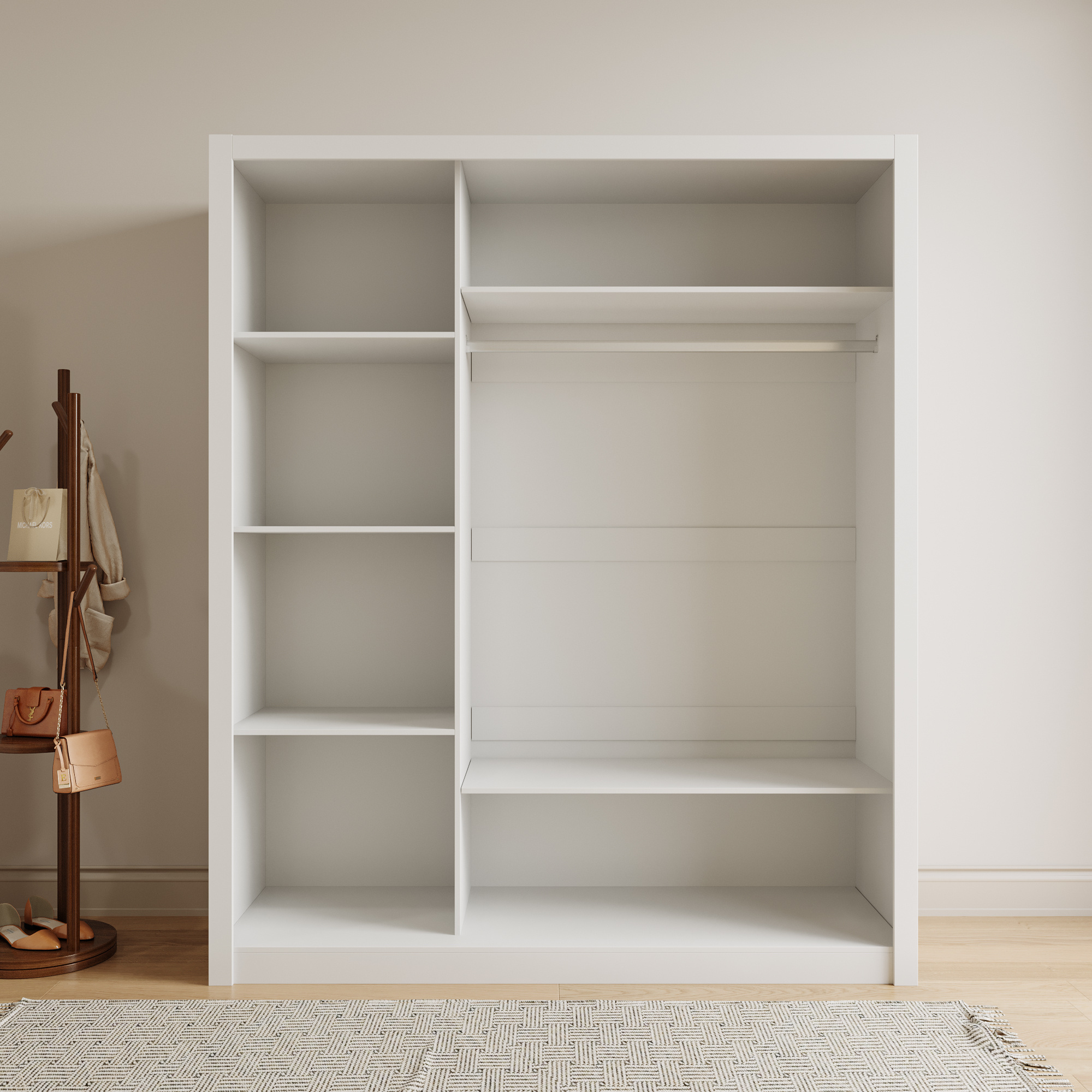 The latest design furniture the overall bedroom wardrobe combination modern and simple living room cabinet combination