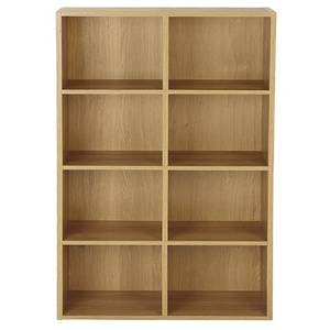 factory  wood corner shelf 6 cubes bookcase mdf wooden corner rack