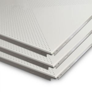 Square Perforated Lay-in Aluminum Ceiling Panel 585*585 595*595 aluminium Ceiling Tiles Systems