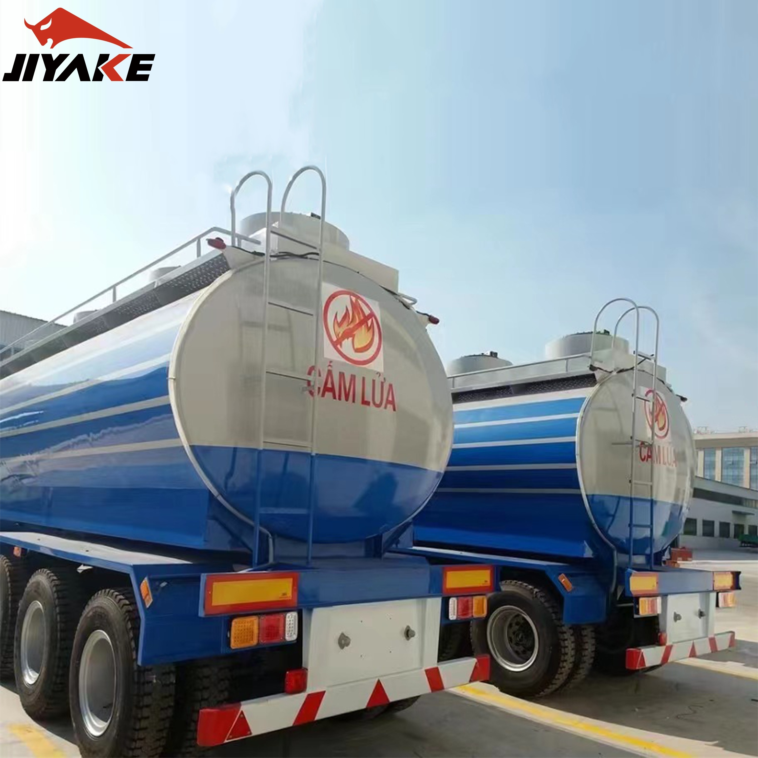 45000 Litres 3 Axles Strong Fuel Oil Tank Trailer Truck Semi-trailer High Quality Stainless Steel China 12 Oil Tanker Manual 6x4