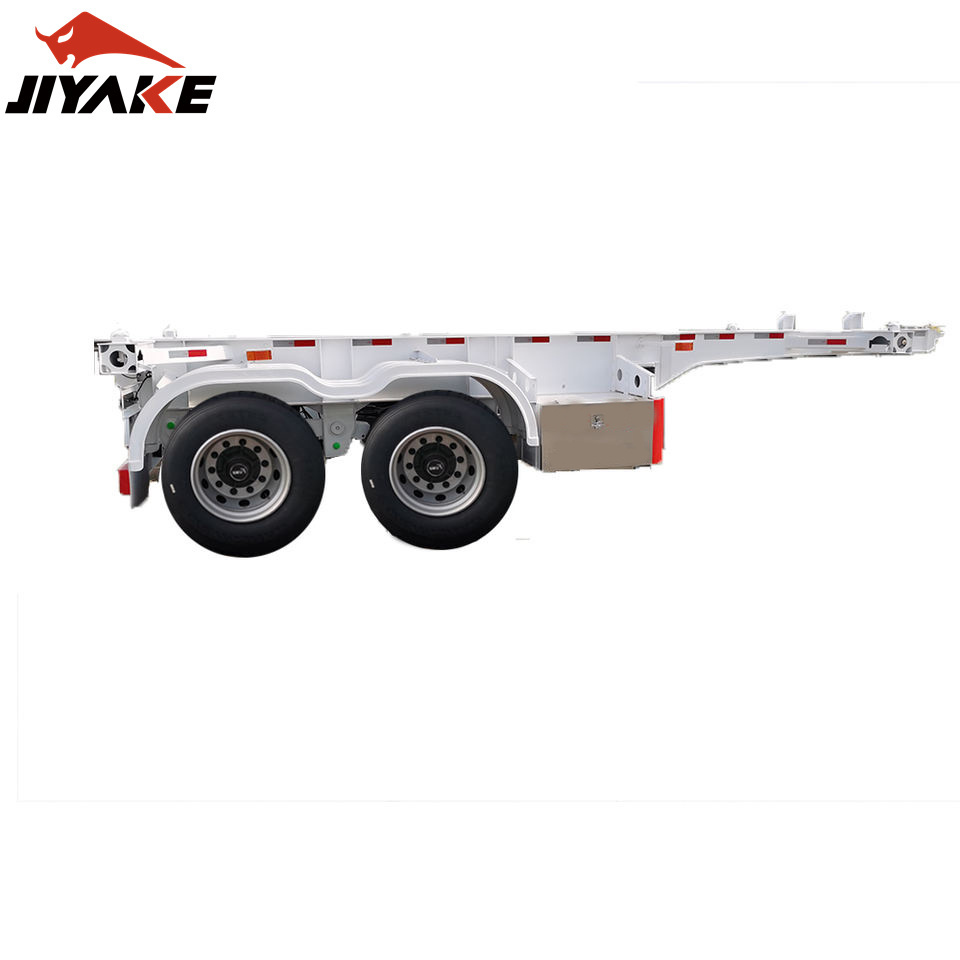 Made in China 2 3 Axle Skeleton Container Cargo Truck 20FT 40FT Semi Trailer with High Quality