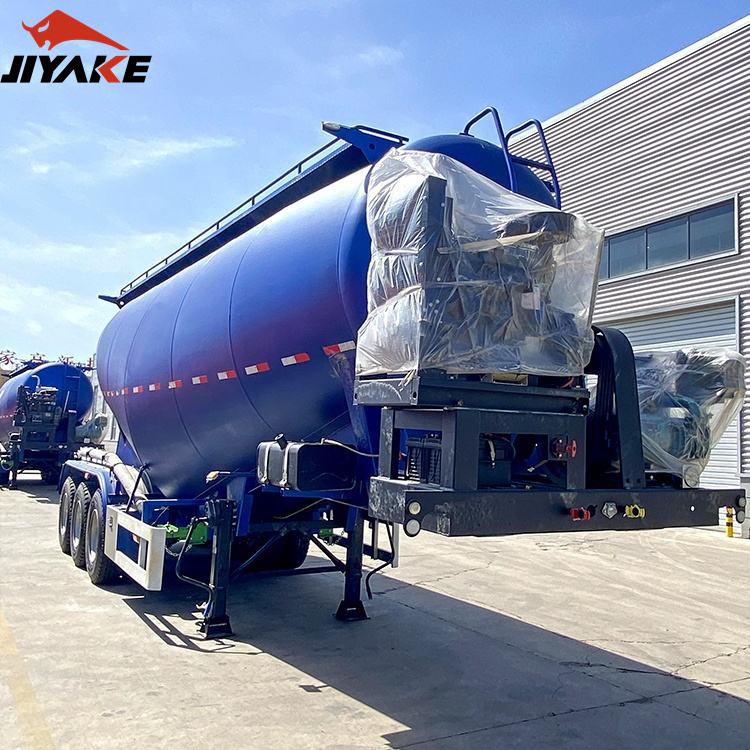 Reliable Quality  V Shape 40Ton 50Ton Fly Ash Cement Bulker 3 Axles Bulk Cement Tank Trailer Semi Truck Trailer for sale