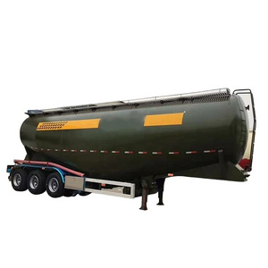 Reliable Quality  V Shape 40Ton 50Ton Fly Ash Cement Bulker 3 Axles Bulk Cement Tank Trailer Semi Truck Trailer for sale