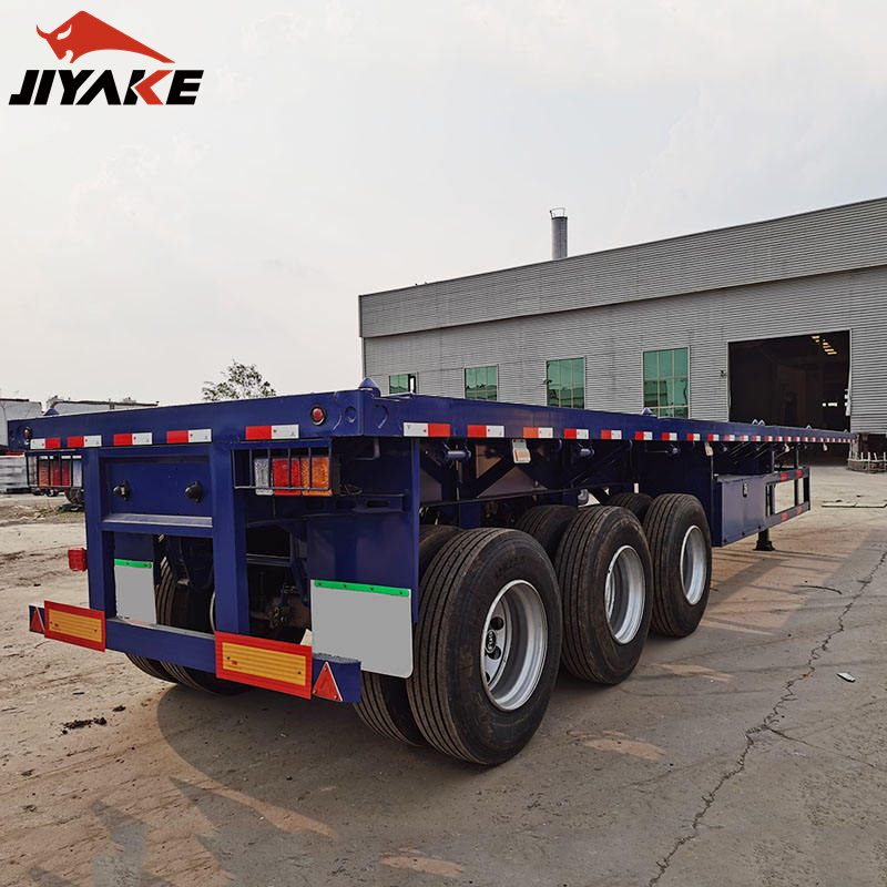 12m 4 Axles Cimc Bike Semi Trailers Cheap Two Bpw Axles 3 Axles Used Extendable Container Steel Truck Trailers 2 / 3 / 4 30 Ton