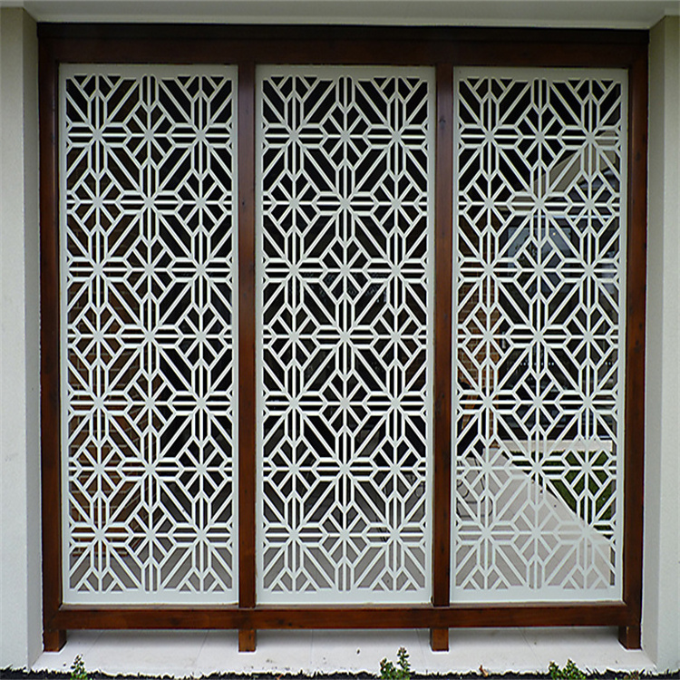 Outdoor Wall Panel Ornamental Privacy Fence Garden Fencing Panel Decorative Laser Cut Metal Screens