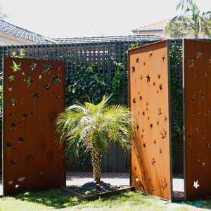 Metal Screen Indoor And Outdoor Villa Garden Decorative Laser Cut Fence Panels Metal Fencing Panels