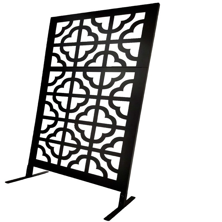 Outdoor Gazebo Panel Decorative Metal Screen Laser Cut Metal Garden Screens Corten Steel Garden Screens