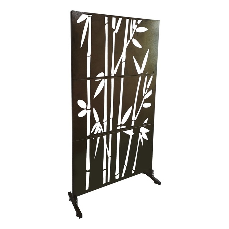 Outdoor Gazebo Panel Decorative Metal Screen Laser Cut Metal Garden Screens Corten Steel Garden Screens