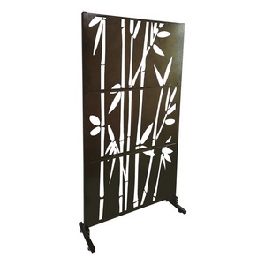 Outdoor Gazebo Panel Decorative Metal Screen Laser Cut Metal Garden Screens Corten Steel Garden Screens