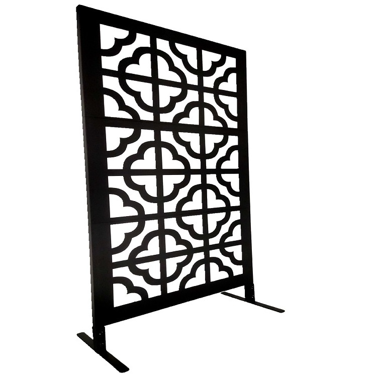 Outdoor Gazebo Panel Decorative Metal Screen Laser Cut Metal Garden Screens Corten Steel Garden Screens