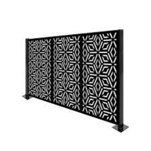 Lightweight Privacy Fence 2mm Stainless Steel Decorative Garden Fence Panels Laser Cut Metal Outdoor Screen