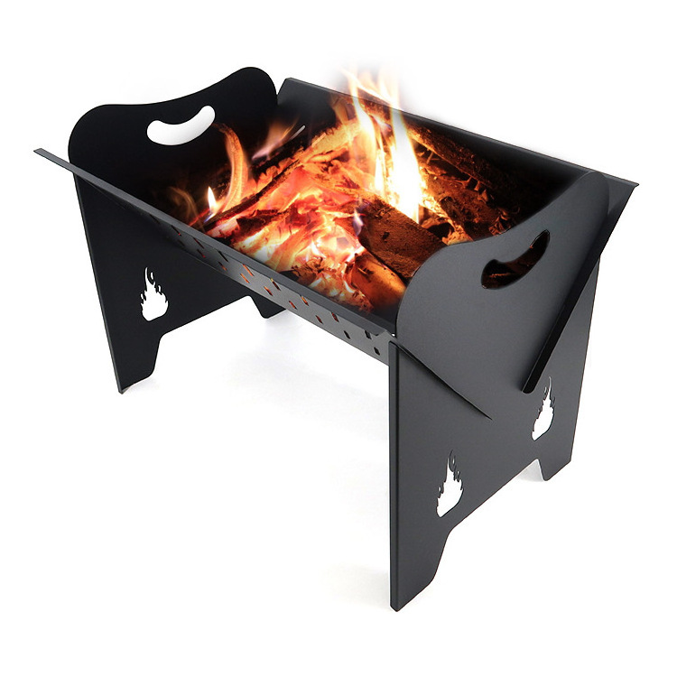 Customized laser cut stainless steel fire pit table garden furniture fire pit mini camping stove bonfire fire pit