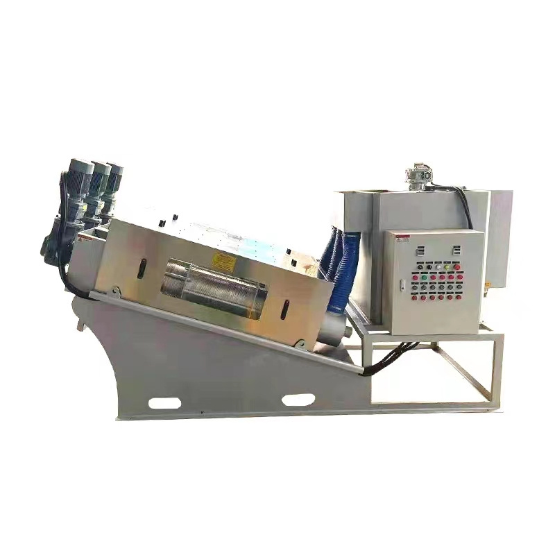 Cassava, Vinasse, Coconut Palm Oil Sludge Filter Screw Press Dewatering Machine For Oily Waste Treatment