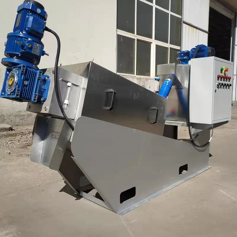 Cassava, Vinasse, Coconut Palm Oil Sludge Filter Screw Press Dewatering Machine For Oily Waste Treatment