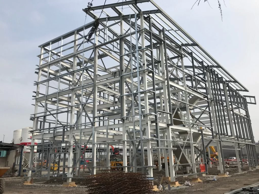 Structure Building of Commercial Office Building Prefabricated Steel with Steel Structure Framework Welding Alloy Carbon Steel