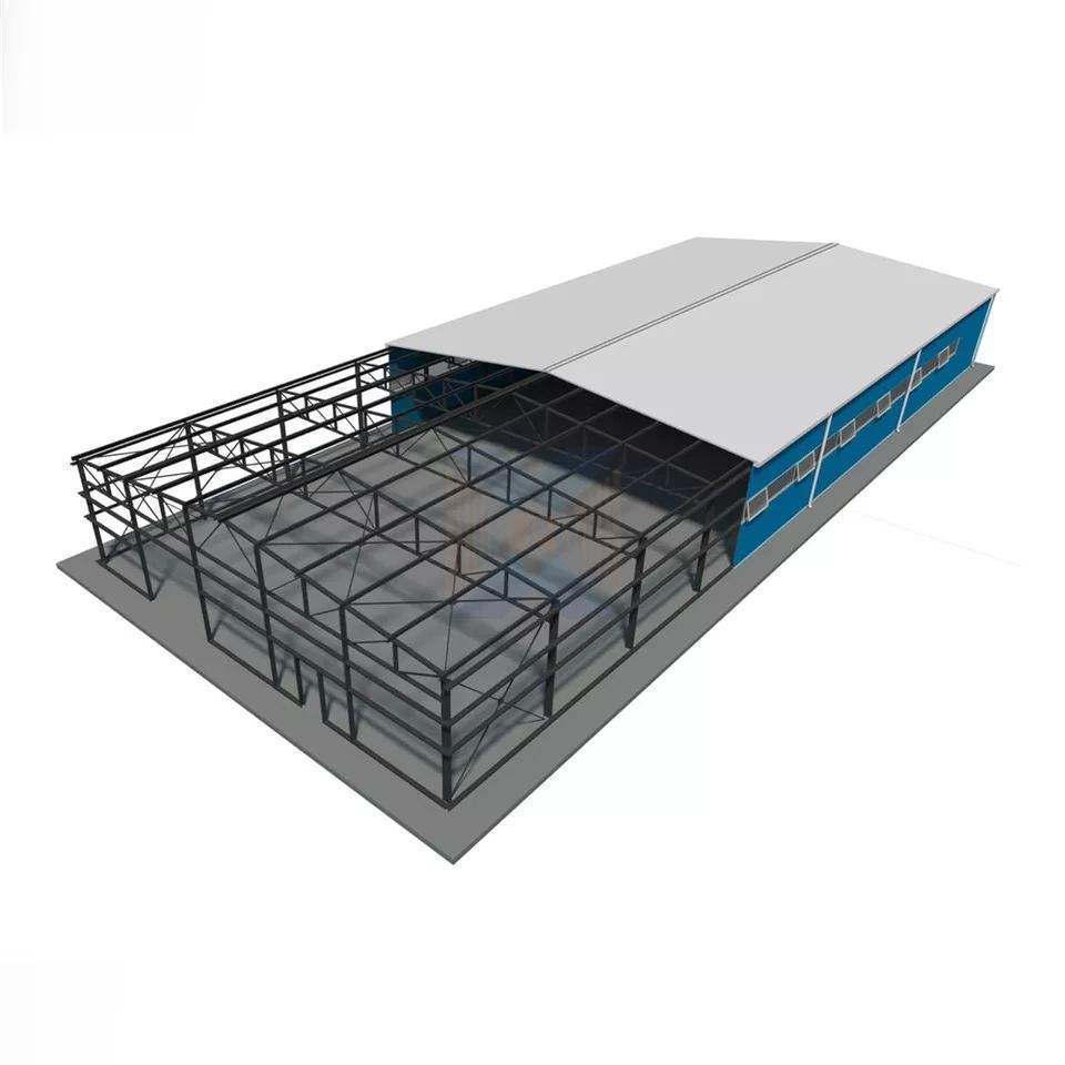 Low priced steel structure buildings in Chinese factories, prefabricated warehouse steel structures