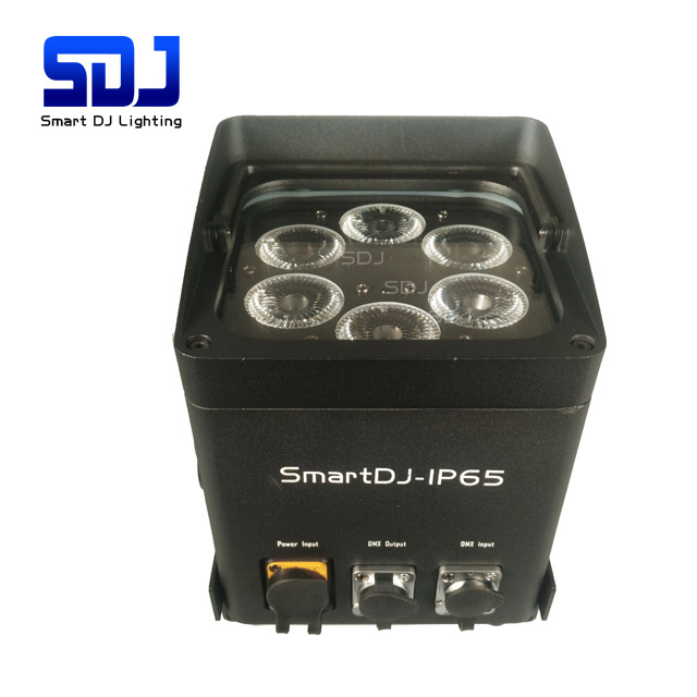 Waterproof Stage 6x18w Battery Powered Wireless DMX LED Par Lights IP65 Wifi Spotlights