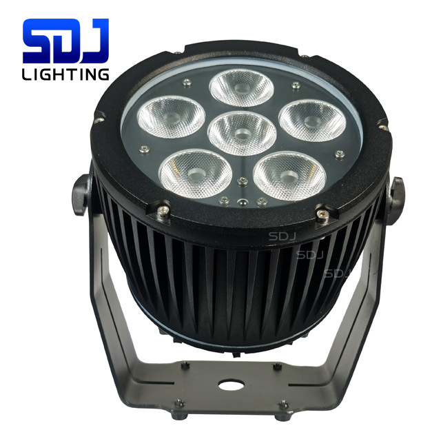 Stage Events Waterproof Outdoor 6x18W RGBWA UV 6in1 Wireless Battery Powered LED Par Lights