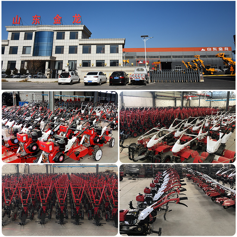 Diesel multifunctional field cultivator cultivating tractor combiner Power Tiller Two Wheel Mini Walking Hand Tractor For Sale