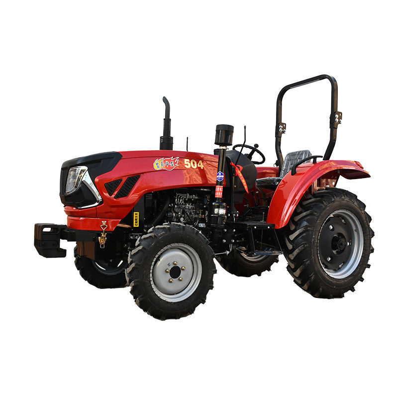 Cheap Compact Ploughing Machine Agricultural Walking Tractor 4 Wheel Drive Tractors