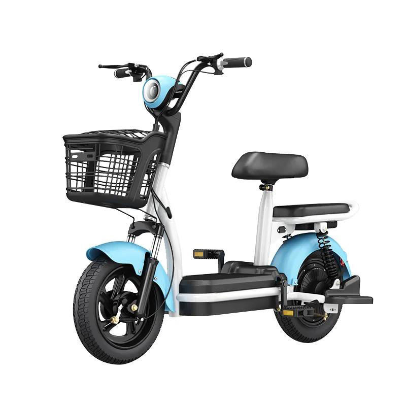 High Quality LR-1 E-Bike  Durable Cheapest Electric Bike with Rear Hub Motor  Powered by Lithium / Lead Acid Battery from China