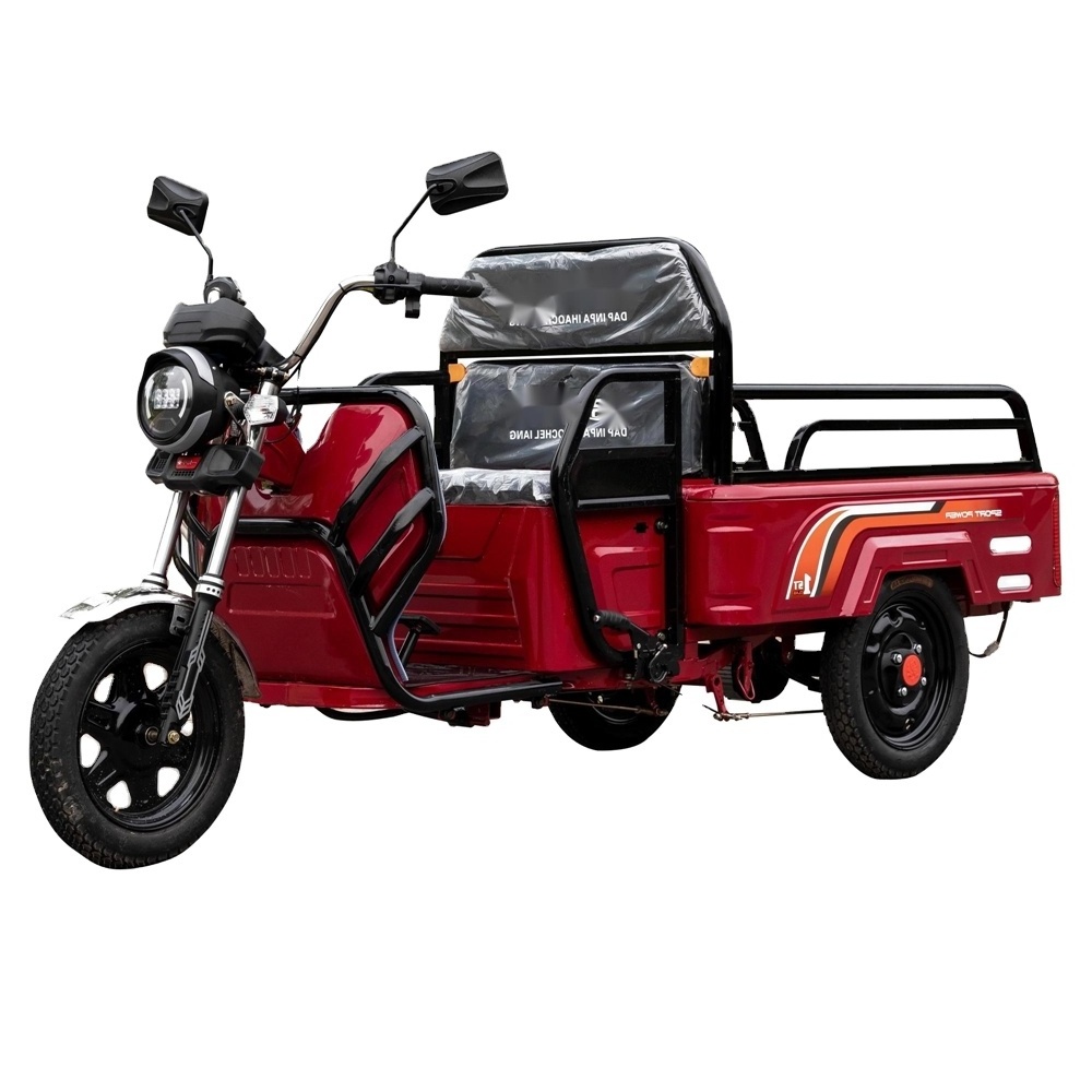 Multifunctional Cabin Passenger Bike E Rickshaw 3 Electric Tricycle Cargo 500 Kg for Wholesales 60V Eec Electric Tricyle 12000w