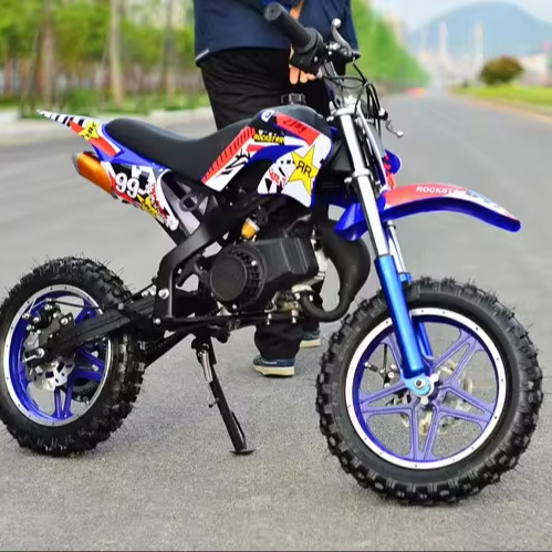 Mini Motocross BMX Dirt Bike 49cc 50cc Motorcycle Minibike/Pocketbikes Steel Body Two-Wheel for 8-12 Years