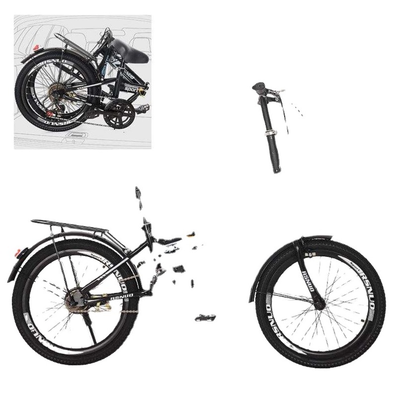 Plastic bmx folding fat bike mountain bike/folding/29