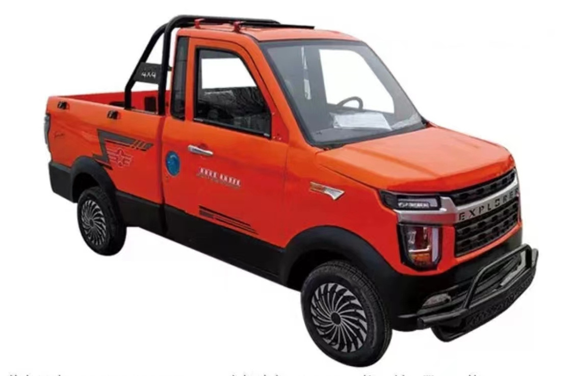 2022 new mini pickup truck model electric car explorer Electric four-wheeler pickup truck adult truck electric car