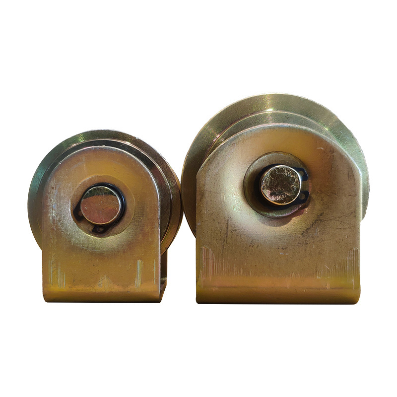 Cheap price V groove U groove wholesale cable guide roller wheel steel casting sliding gate wheel