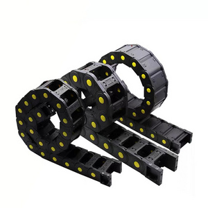 Manufacturer Wholesale Black Plastic Cable Carrier Drag Chain R75 reinforced nylon drag chain