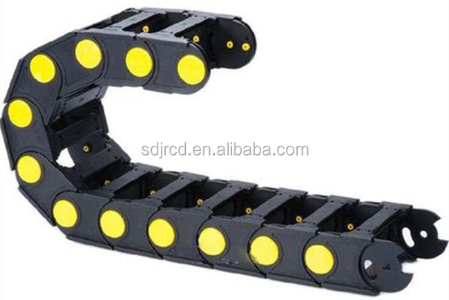 Manufacturer Wholesale Black Plastic Cable Carrier Drag Chain R75 reinforced nylon drag chain