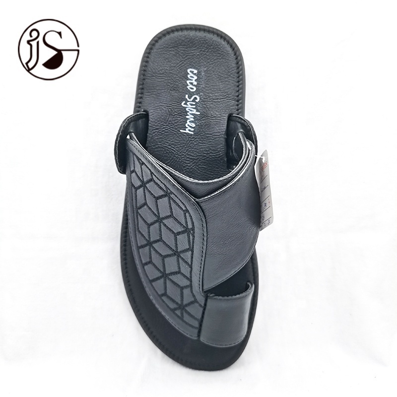 Men PU slippers sandals large size custom arabic slides slippers professional manufacturer slippers for men