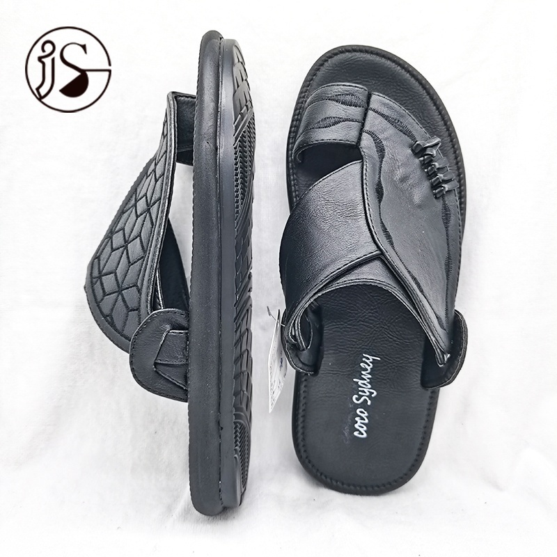 Men PU slippers sandals large size custom arabic slides slippers professional manufacturer slippers for men