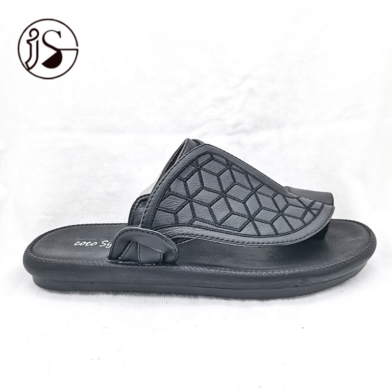 Men PU slippers sandals large size custom arabic slides slippers professional manufacturer slippers for men