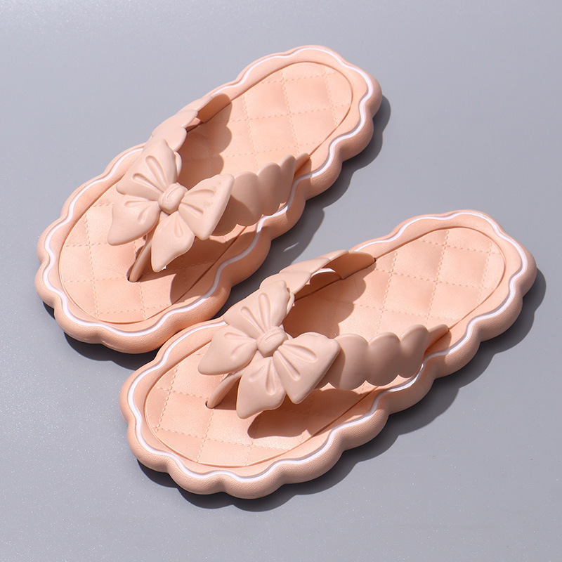 2024 popular flip flops women solid color women flip flops summer PVC material summer women sandal flip flop