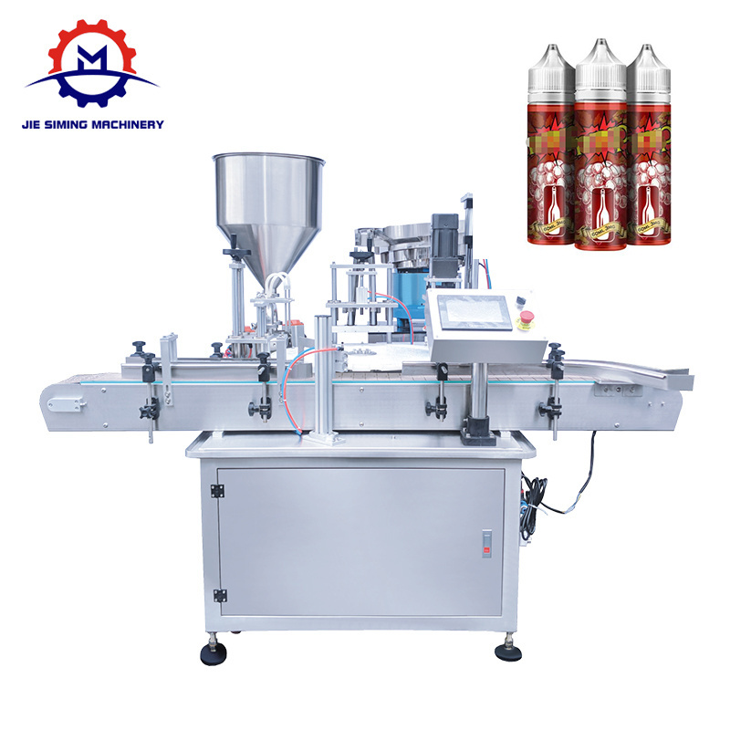 JSM-ZFC2 Automatic Turntable Essential Oil Liquid Paste Spray Bottle Dropper Bottle Vial Filling Capping Machine