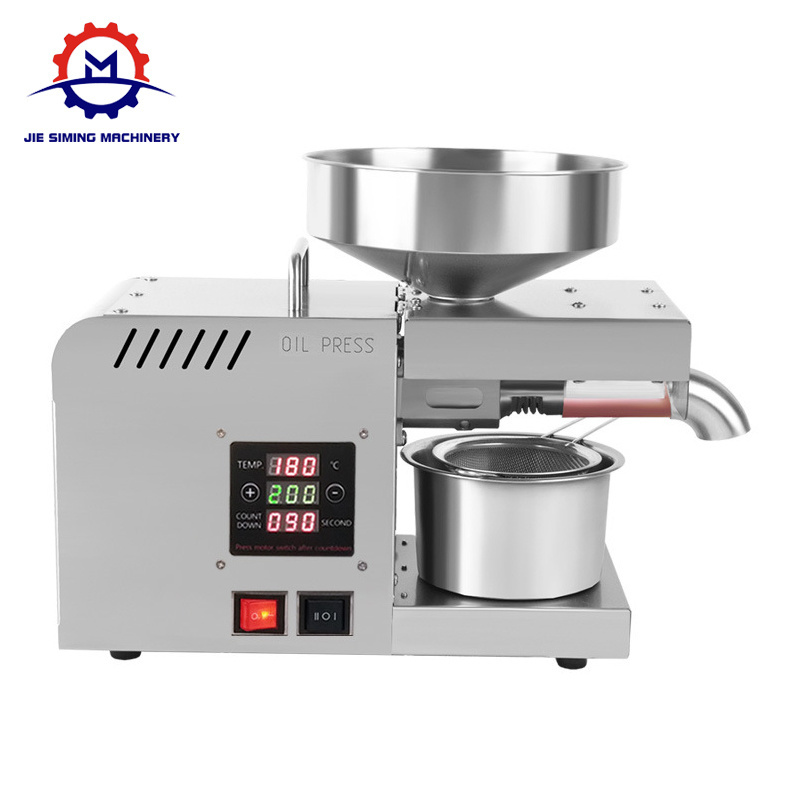 Mini Oil Press Machine Small Household Flax Seed Olive Peanut Hot &Cold Press 610W Factory Sale