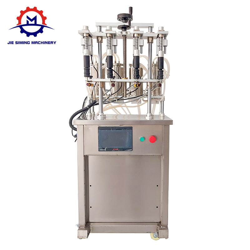 JSM-ZKXSF Four Head Semi-automatic Vacuum Perfume Bottle Vial Filling Machine Manual Negative Pressure Filling Machine