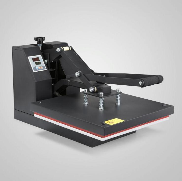 Leather logo embossed hot press t shirt printing machine