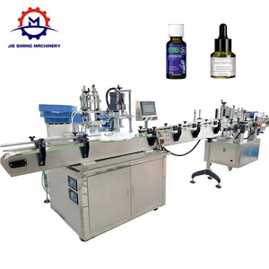 JSM-ZFC2 Automatic Turntable Essential Oil Liquid Paste Spray Bottle Dropper Bottle Vial Filling Capping Machine