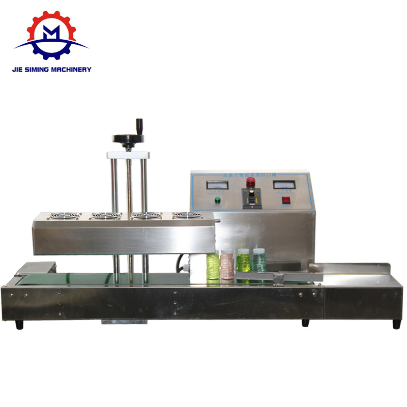 JSM-LX6000A Automatic Stainless Steel Glass Jar PET PP PE Plastic Bottle Cap Induction Sealer Aluminum Foil Sealing Machine