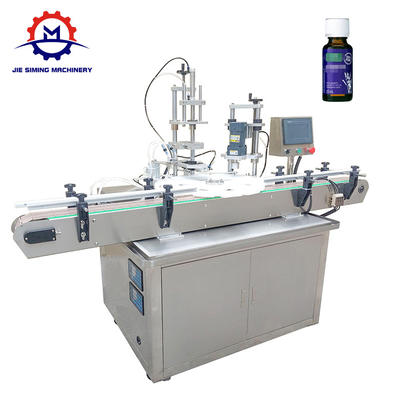 JSM-ZFC2 Automatic Turntable Essential Oil Liquid Paste Spray Bottle Dropper Bottle Vial Filling Capping Machine