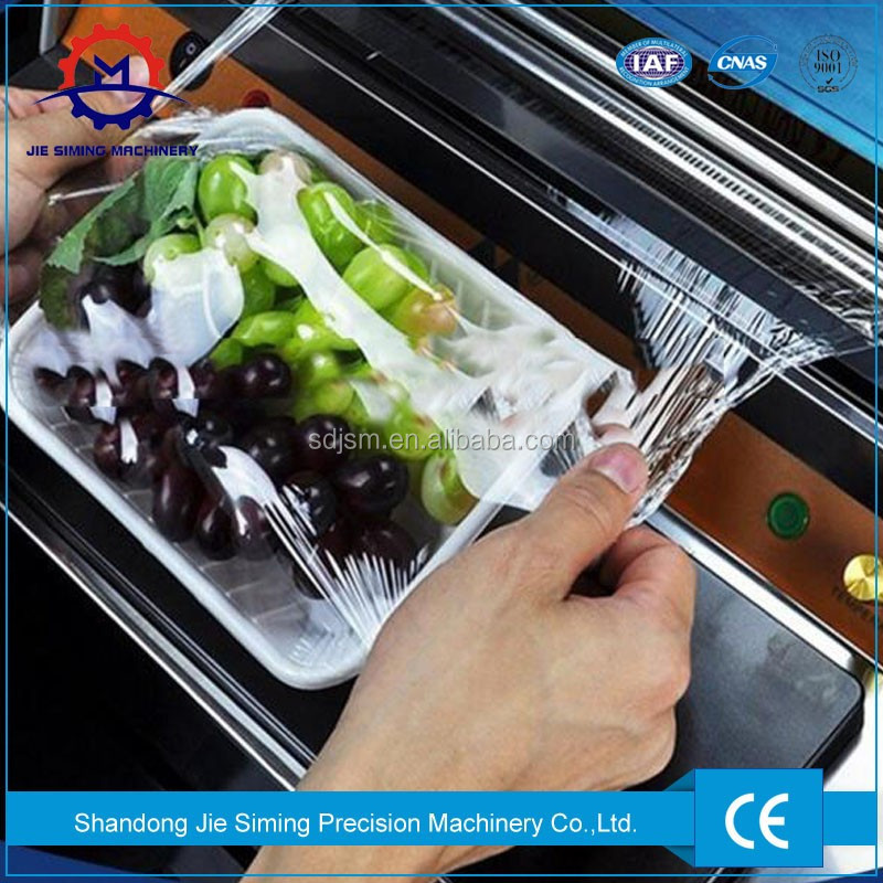 Cling Film Packaging Machine 450 Food Manual tray wrap sealing machine