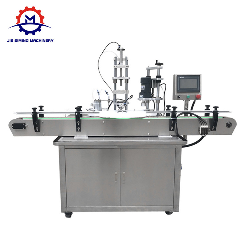 JSM-ZFC2 Automatic Turntable Essential Oil Liquid Paste Spray Bottle Dropper Bottle Vial Filling Capping Machine