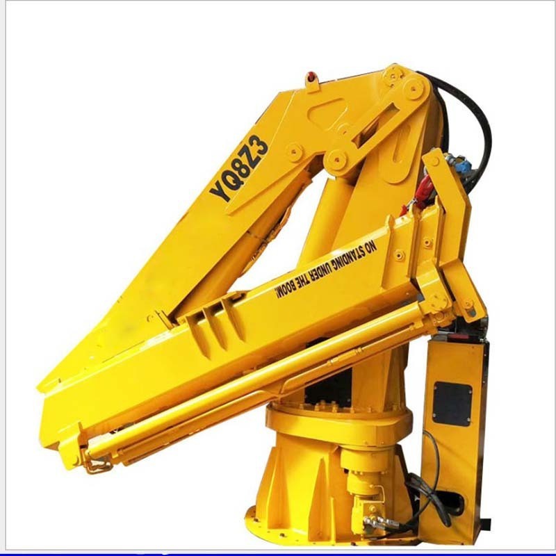 The most favorable price of the new design is 0.8/1/3.2/5/8 ton crane trailer hydraulic folding crane