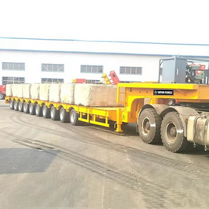 JT  multi axle hydraulic axle modular trailer supplier spmt self propelled modular trailer for sale