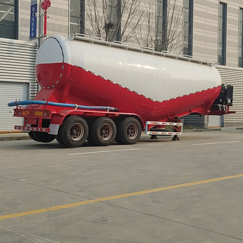 3 Axles 50t Bulk Cement Tank Semi Trailer For Sale Cement Bulker Capacity